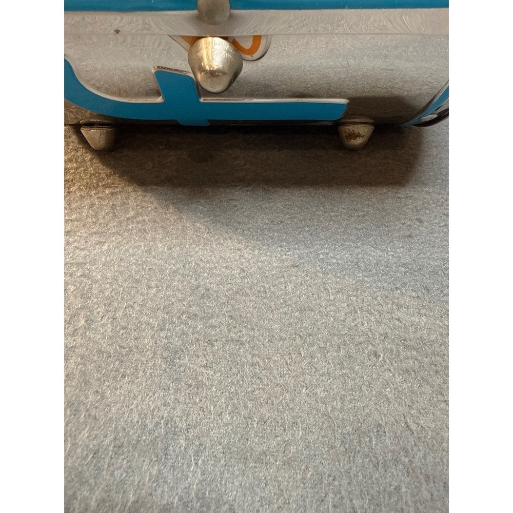 Rare Vintage Little Earth Aflac Duck License Plate Upcycled Metal Barrel Bag Y2K - Picture 7 of 9